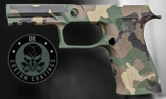 Sig P320 X Carry Grip Module - M81 Woodland Camo Cerakote