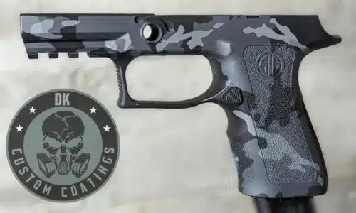 Sig P320 X Compact Grip Module with DK Customs Urban Camo Cerakote