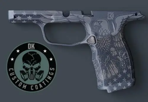 Photo of Sig Sauer P365 XL/X Module DK’s Freedom Eagle and Stars Gray