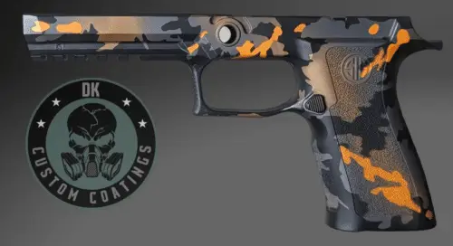Photo of Sig Sauer P320 X-FULL Module in DK’s Orange Krush Camo