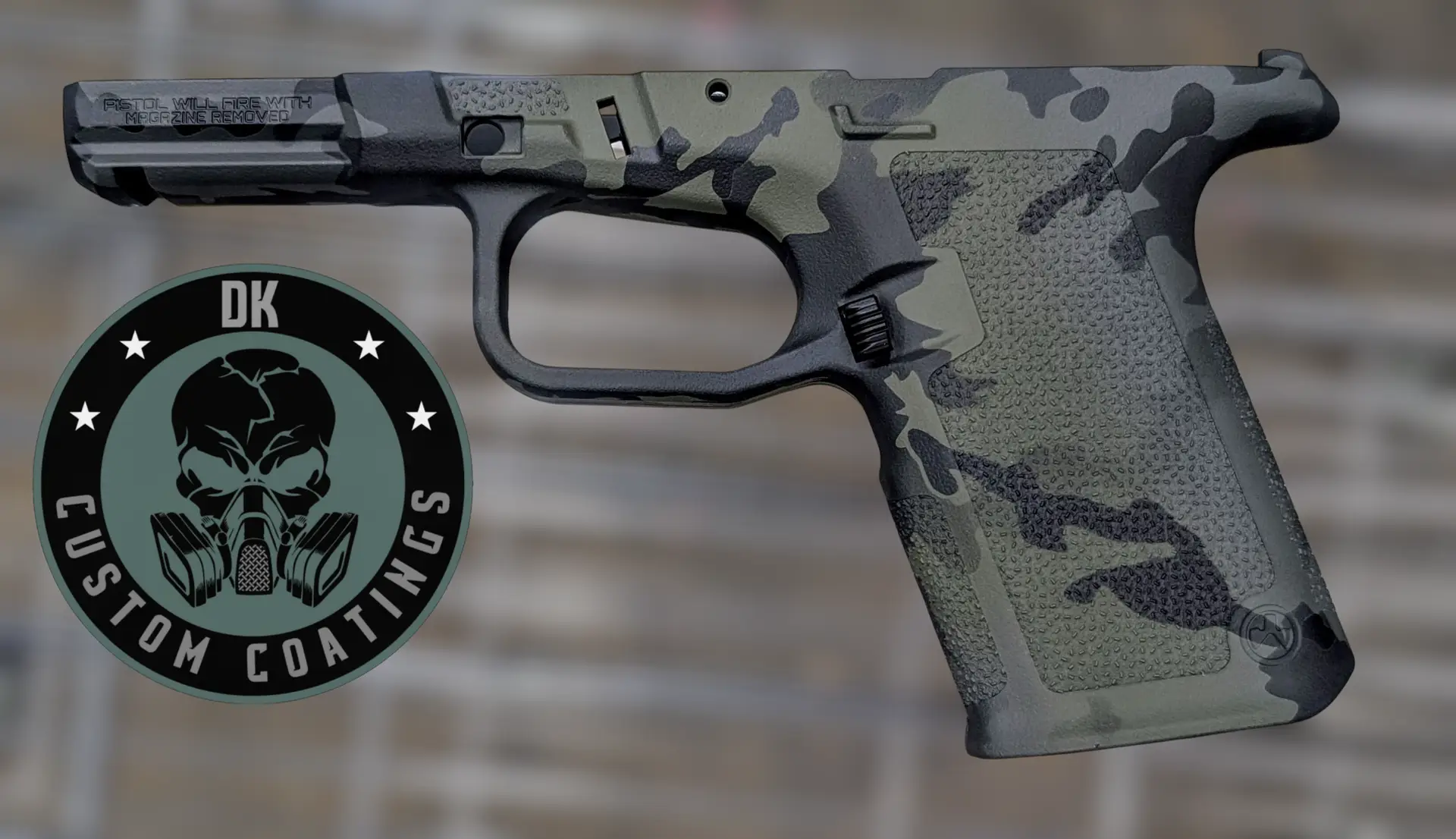 1000006647 - DK Custom Coatings LLC Photo of Ruger RXM Compact Grip Module – Multicam Black Cerakote
