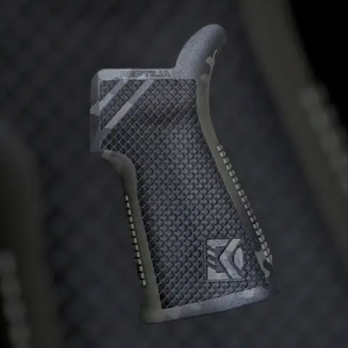 Photo of Reptilia CQG™ Grip – Multicam Black Camo Cerakote – DK Laser Mesh Stippling