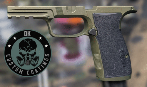 Photo of Sig Sauer P365-AXG Aluminum Grip Module – Coated in our Dark Anodized Green Custom Mix