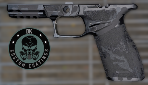 Photo of Springfield Echelon Full Size Grip Module coated in Blackout Camo