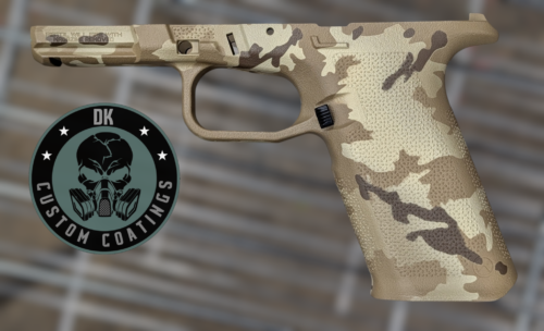 Photo of Ruger RXM Full Size Grip Frame – DK’s Arid Camo Cerakote