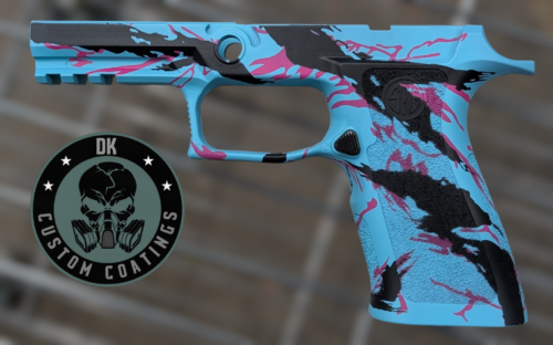 Photo of Sig Sauer P320 XCarry Grip Module in Miami Vice Tiger Stripe
