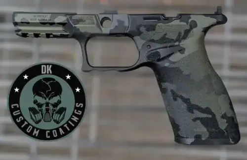 Photo of Springfield Echelon Full Size Grip With Compact Dust Cover Module coated in Multicam Black